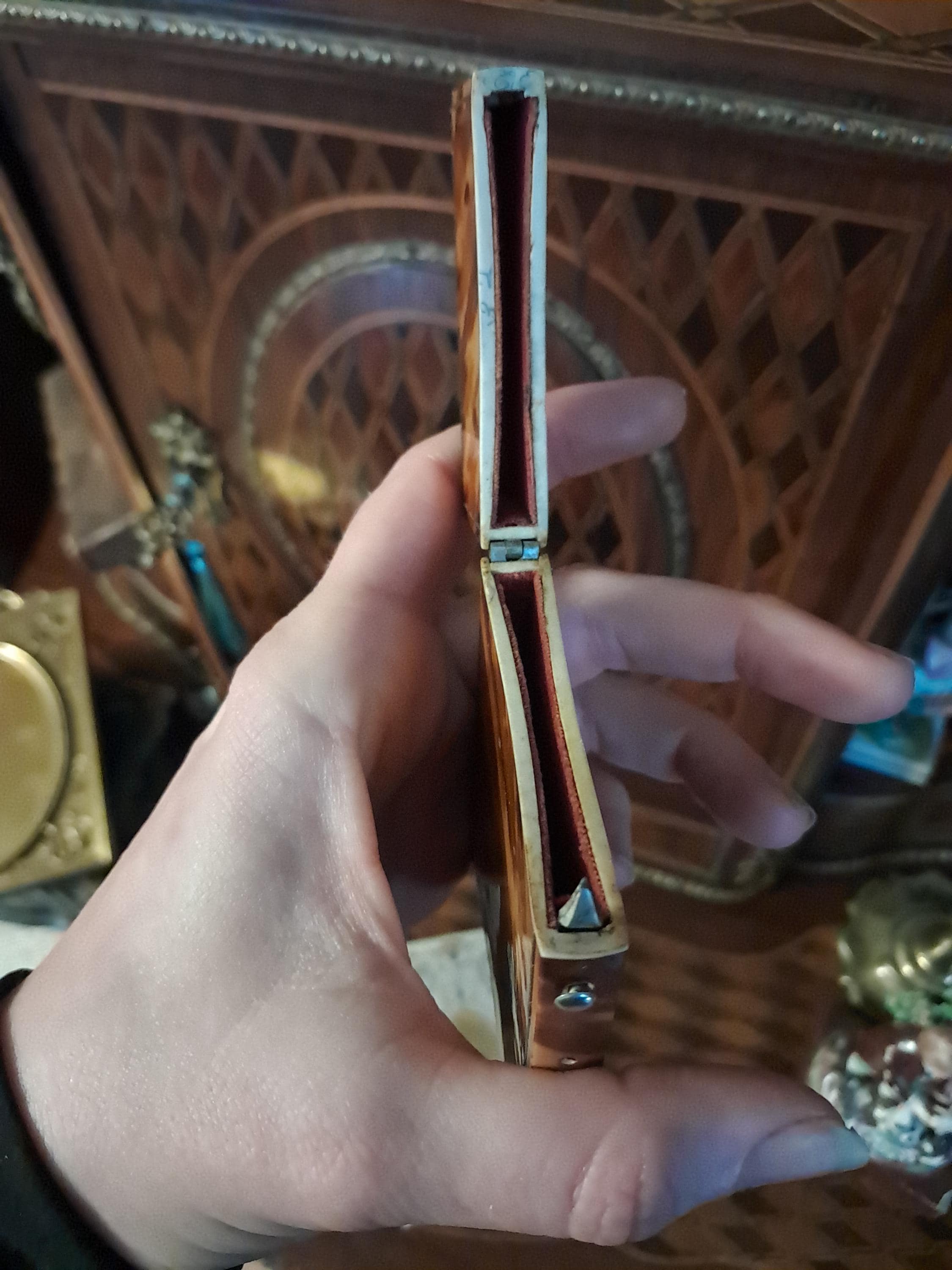 Antique Faux Tortoiseshell Calling Card Case