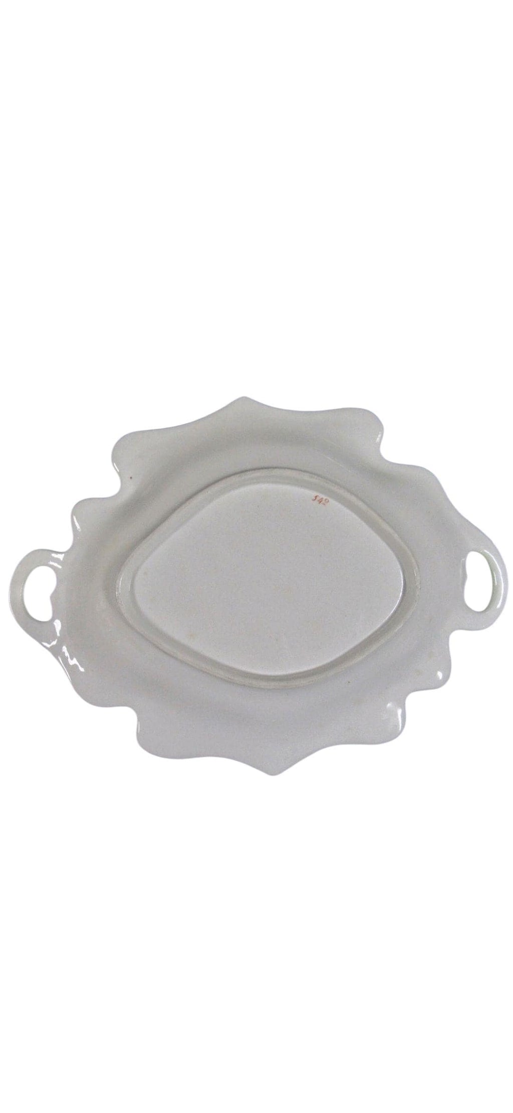 Samuel Alcock British English Porcelain Tray Rare Melting Snow Pattern