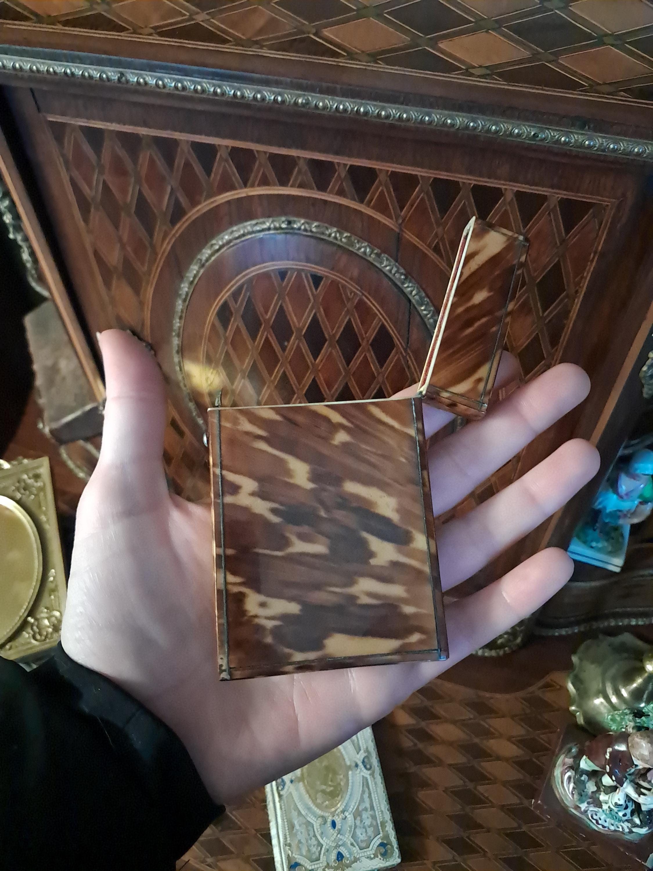 Antique Faux Tortoiseshell Calling Card Case