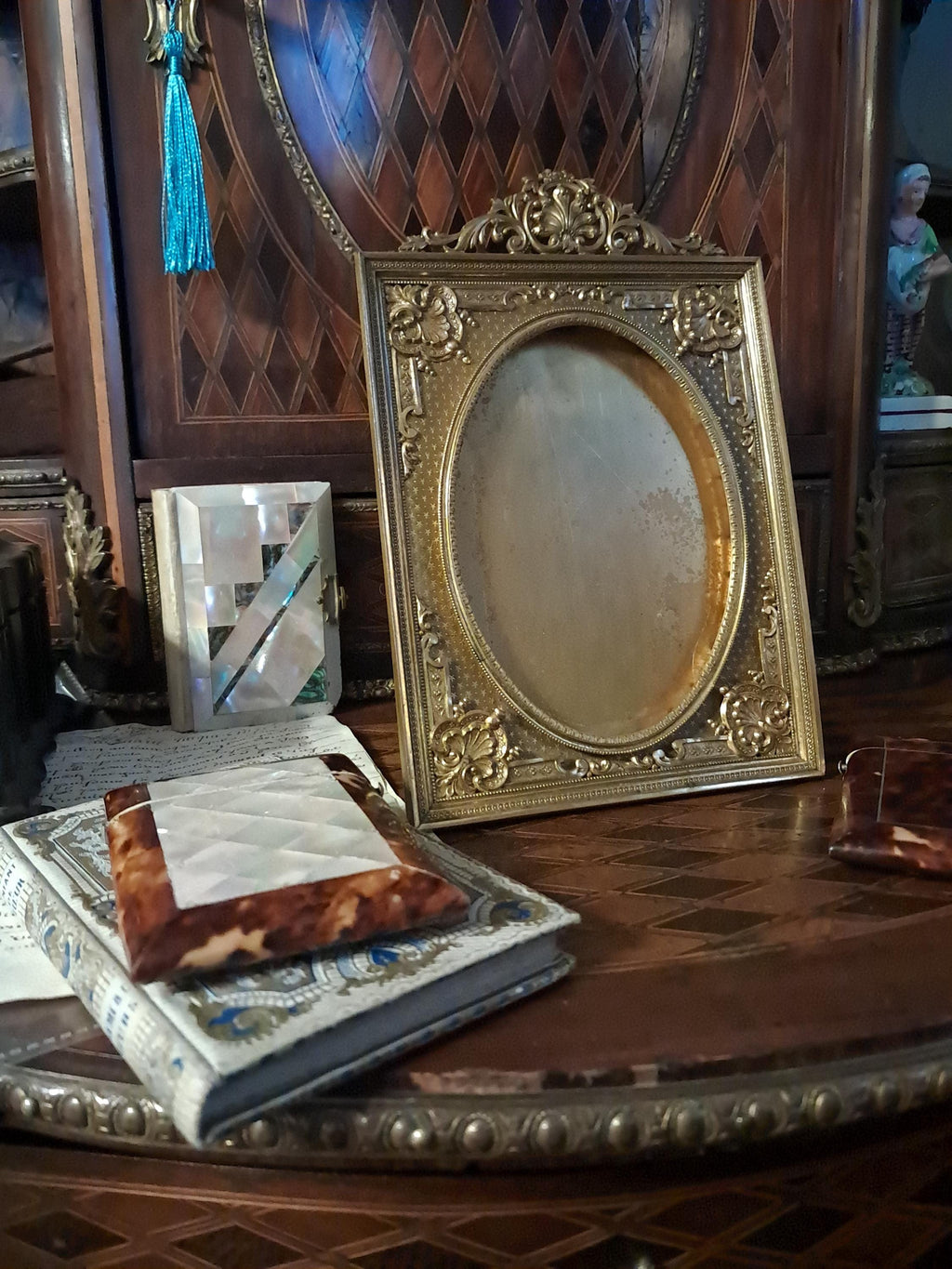 Antique Gilt Bronze French Frame