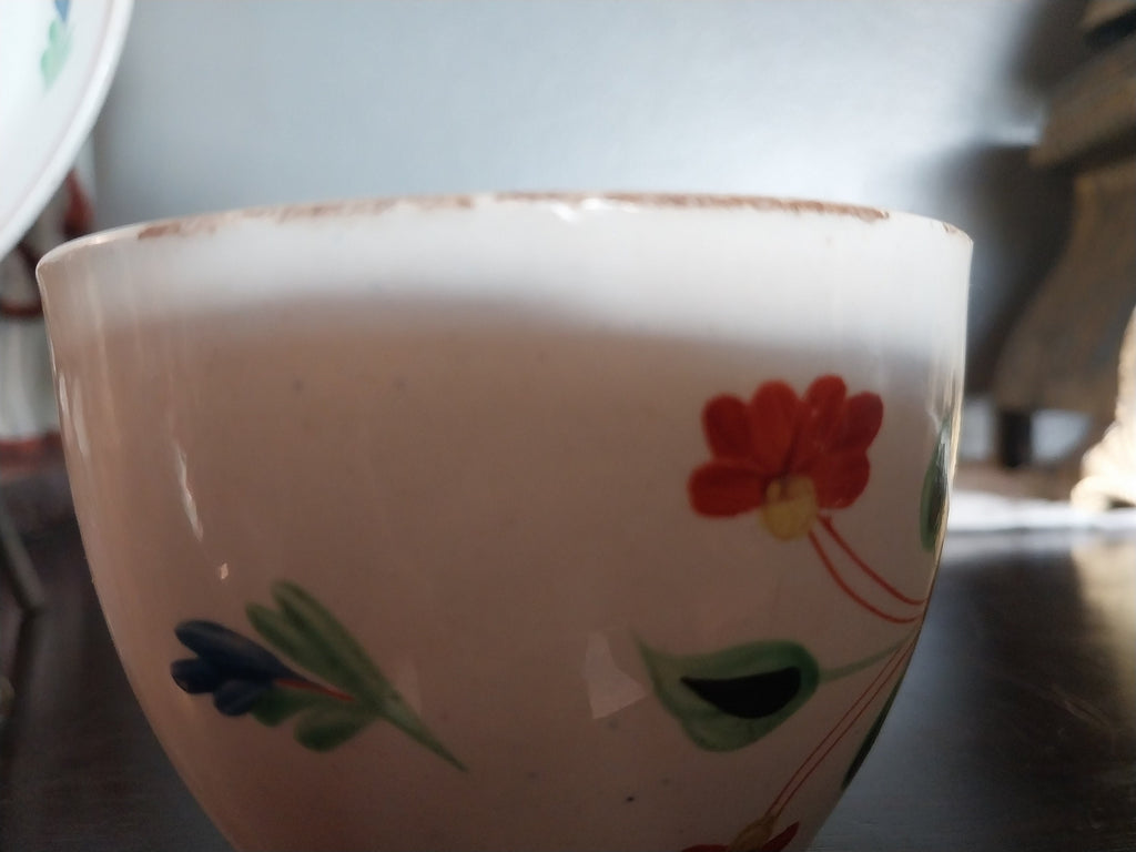 Early English Tea Cup and Saucer Creamware