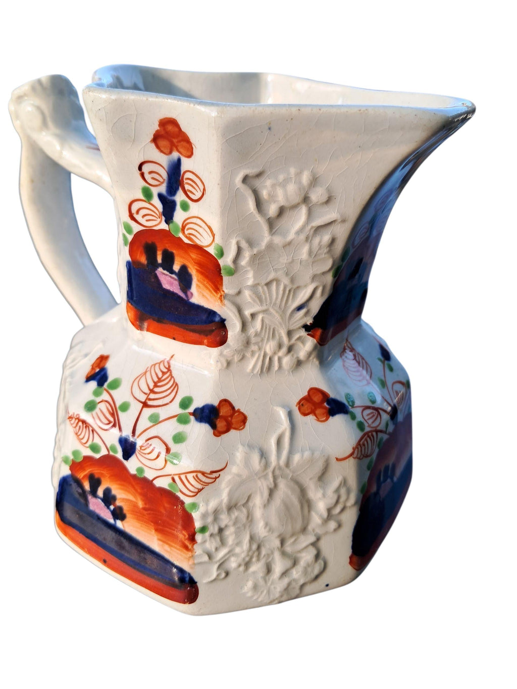 Early Gaudy Welsh Pearlware Pitcher