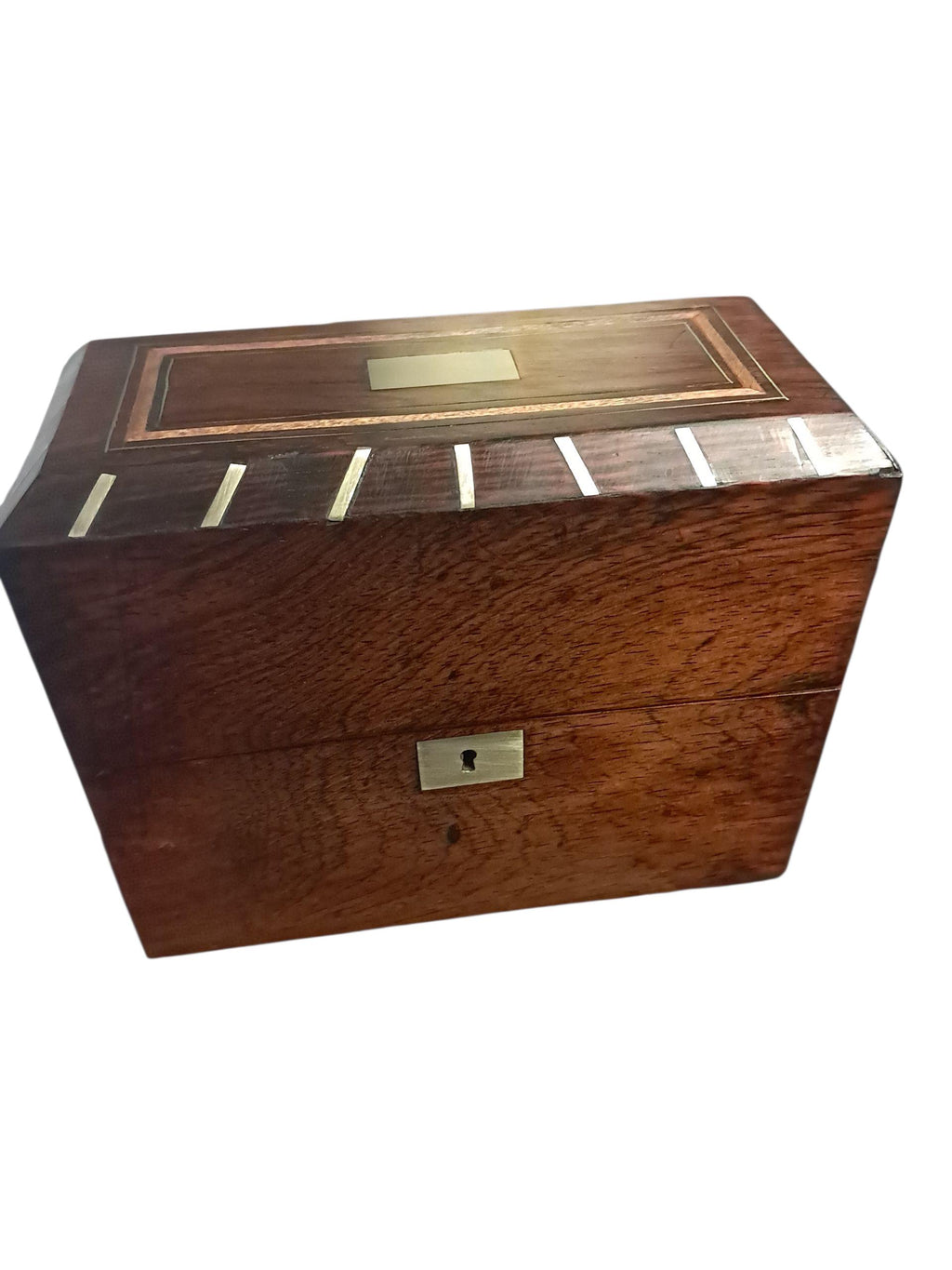 Inlaid English Scent Bottle Caddy