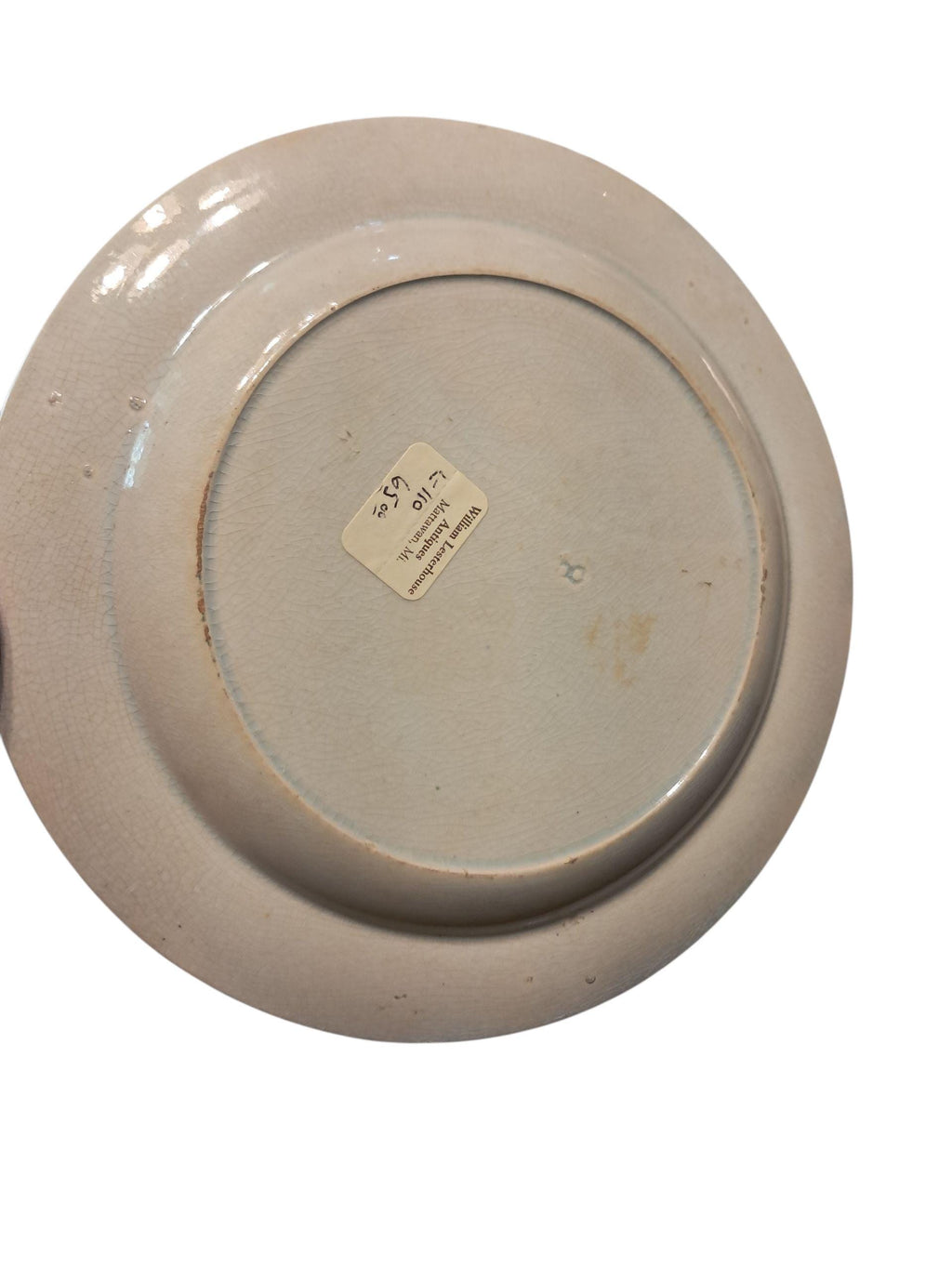 1820s Kings Rose Pattern Staffordshire Plate and Saucer