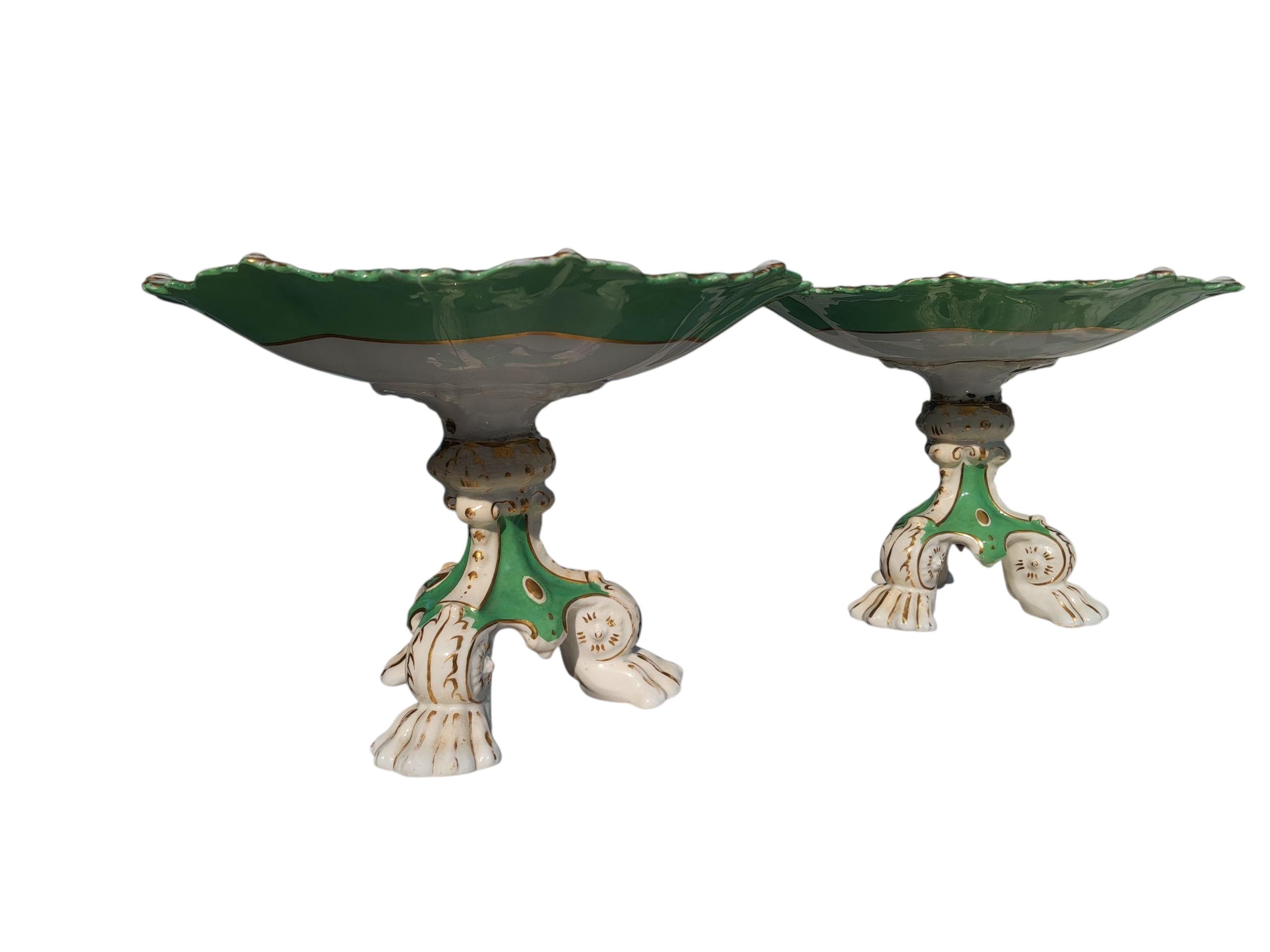 Antique Regency Server Compotes: Early 1800s Restoration Pieces