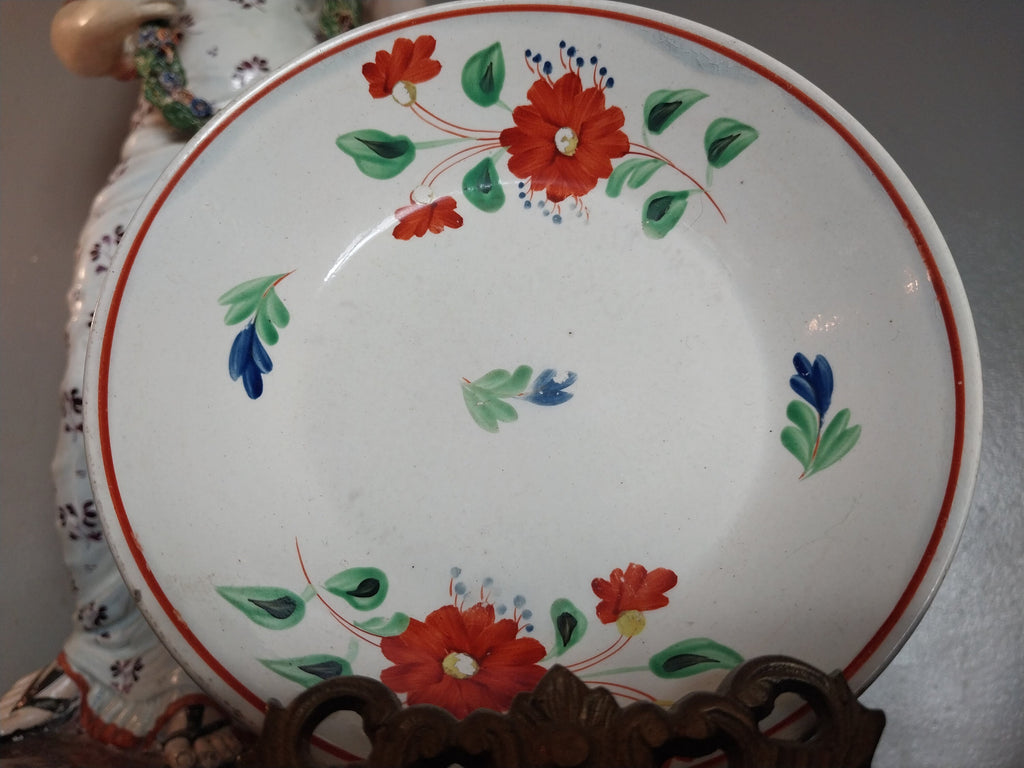 Early English Tea Cup and Saucer Creamware