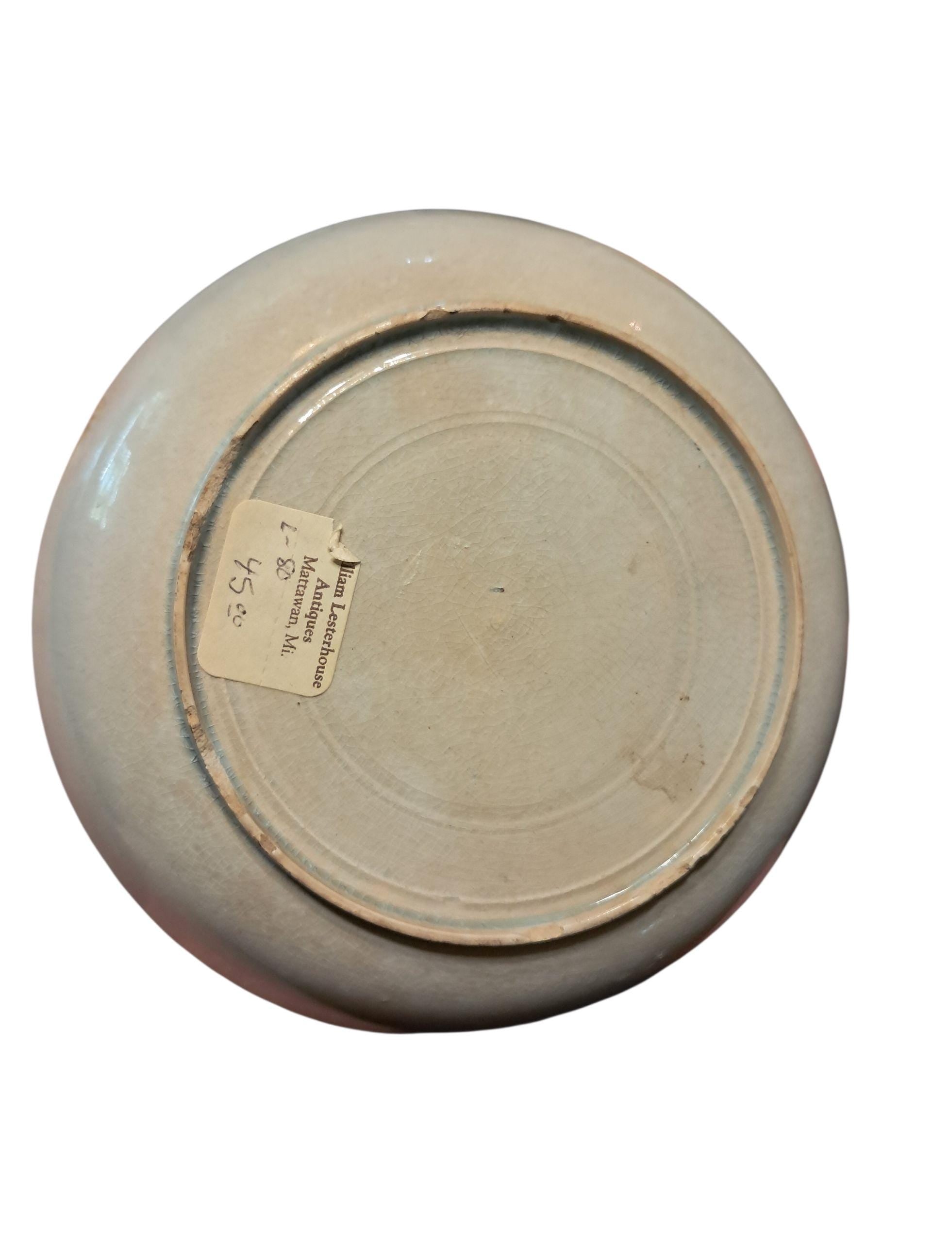 1820s Kings Rose Pattern Staffordshire Plate and Saucer