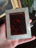 Stunning Faux Tortoiseshell and Mother of Pearl Calling Card Case