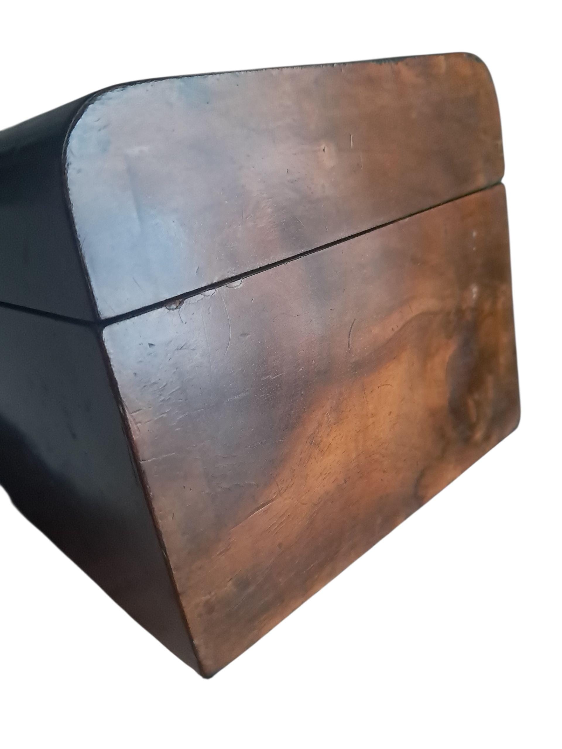 Antique Victorian Walnut Jewelry Box As Found