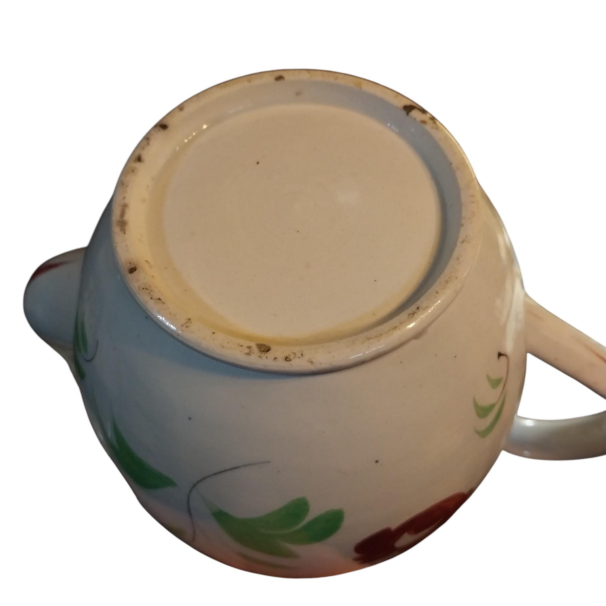 Early English Hand Painted Teapot Adam's Rose Style