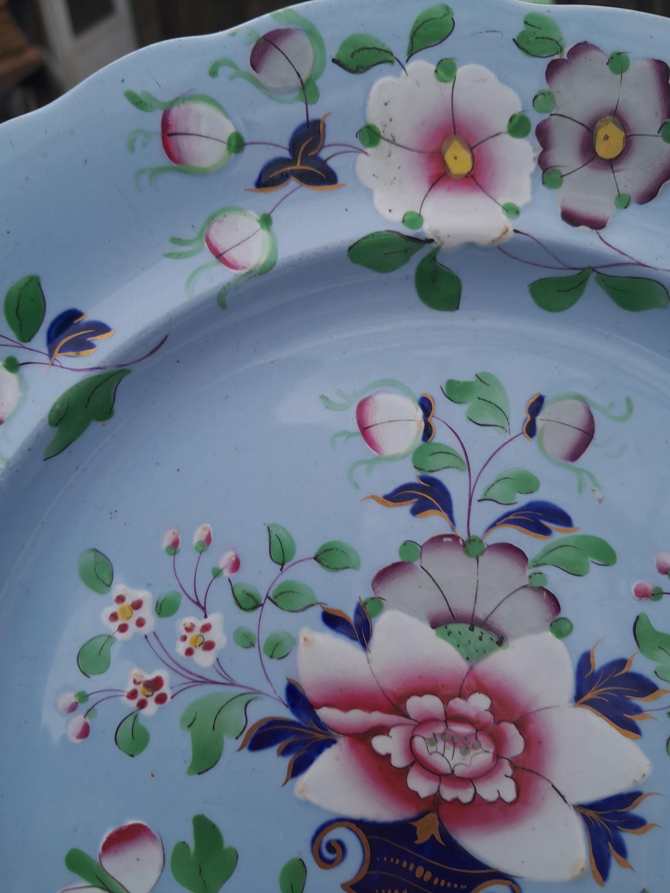 Rare 1830s Ridgway Plate- 10 Inch Floral Plate
