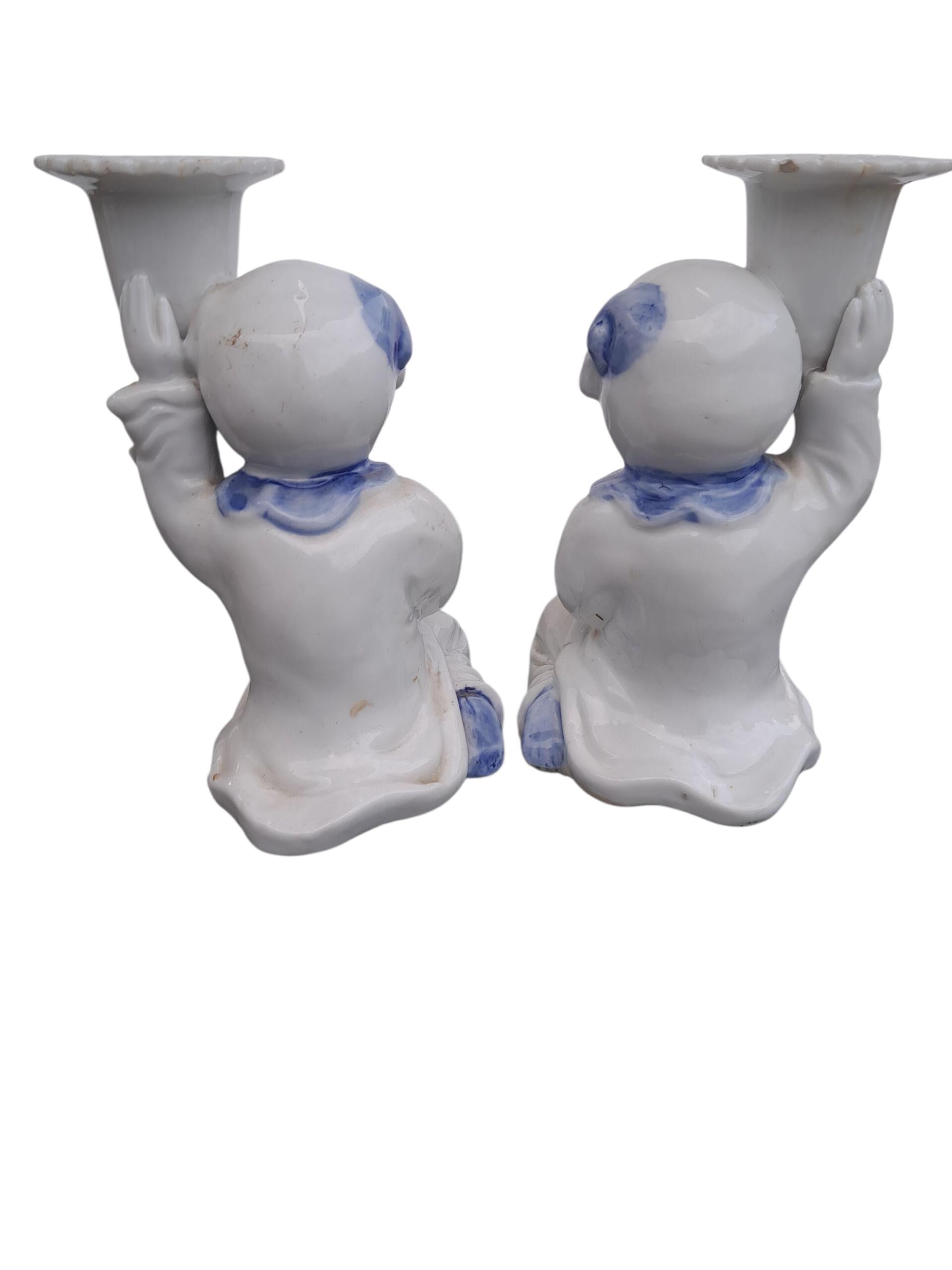 Pair of Japanese Candle Holders