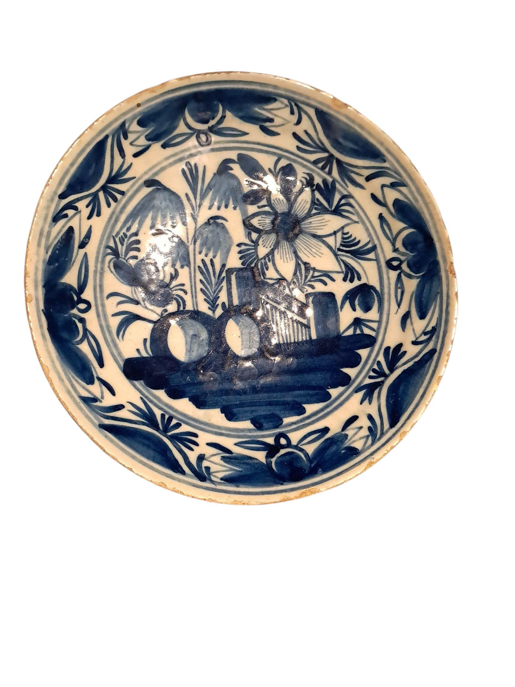 18th Century Delft Blue and White Plate