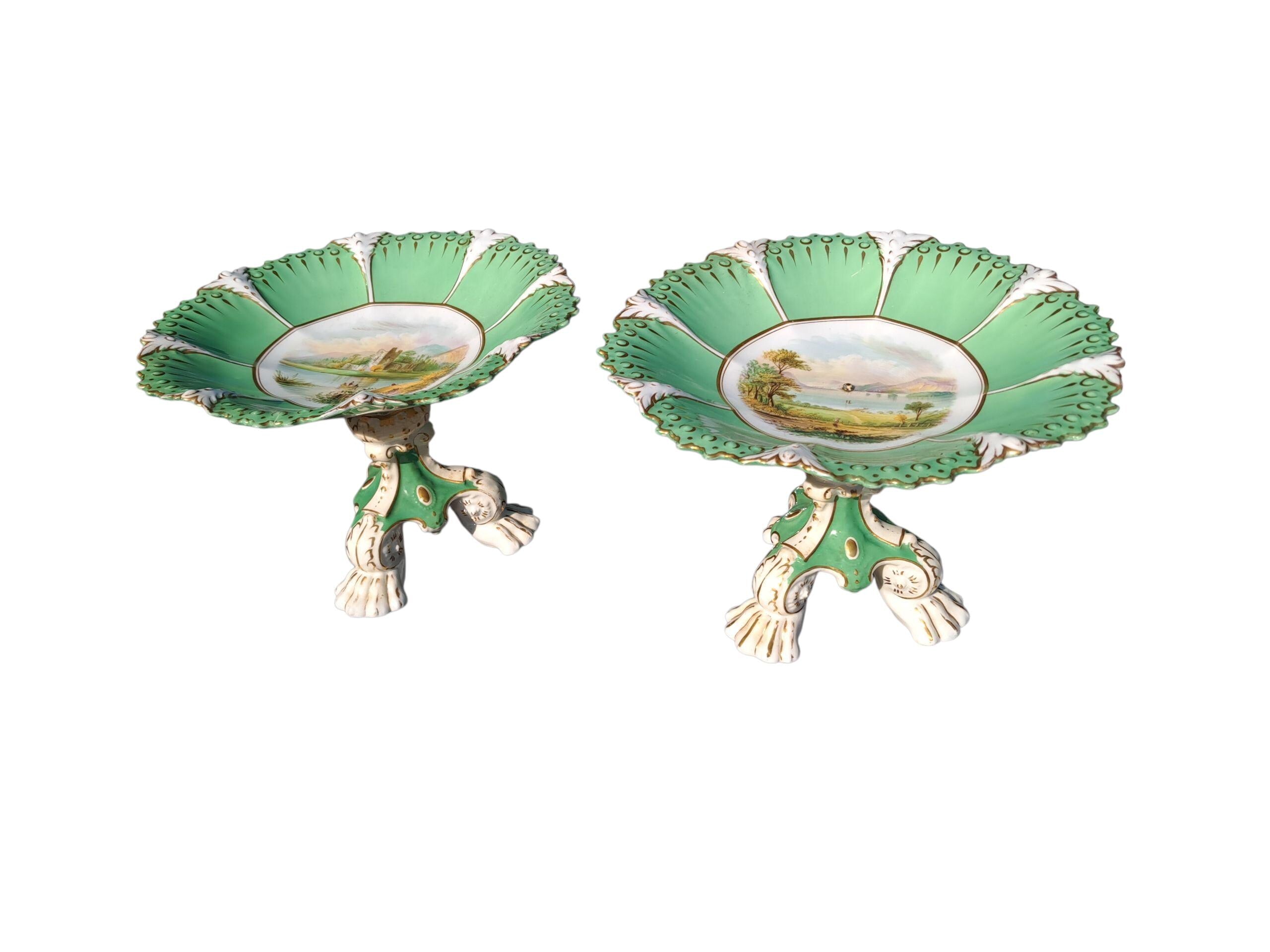 Antique Regency Server Compotes: Early 1800s Restoration Pieces