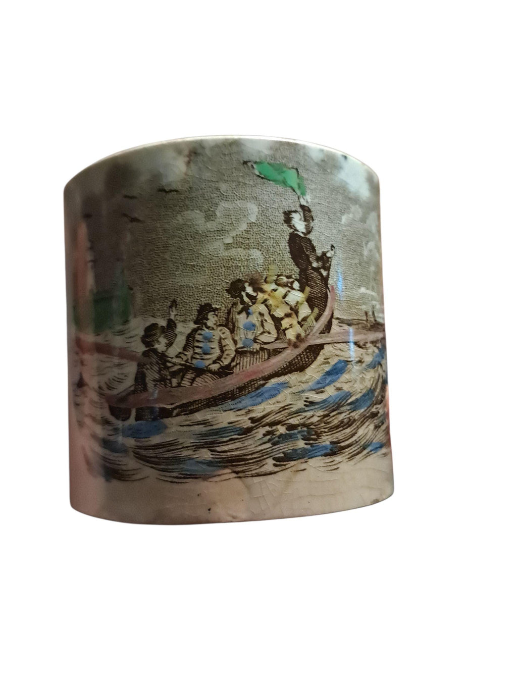 Staffordshire Childs Franklin's Proverbs Transferware Mug Cup