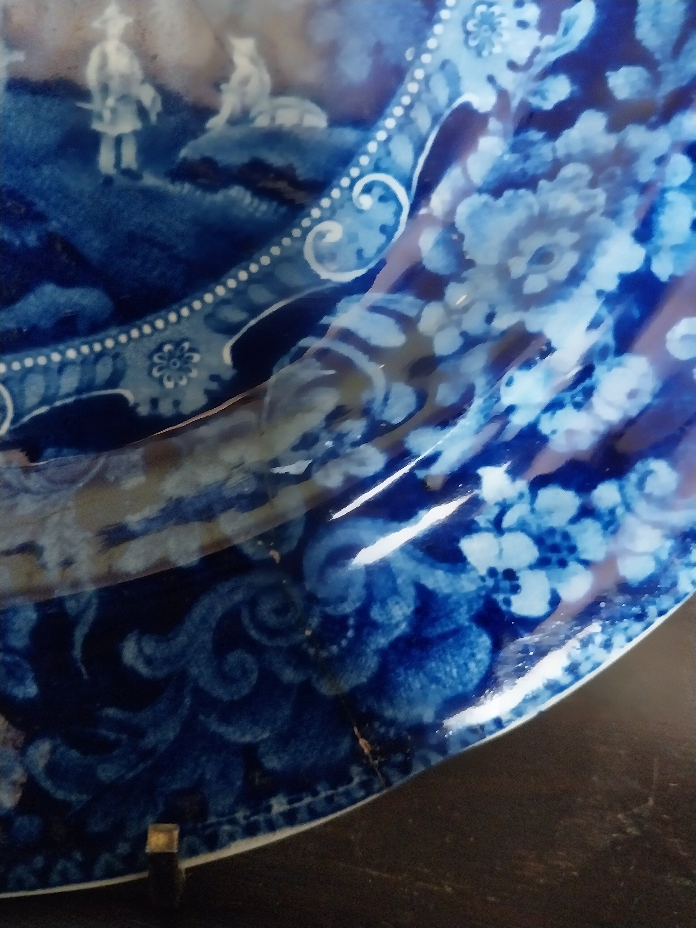 Staffordshire Pearlware Chinisoiere Pattern Plate Early 1800