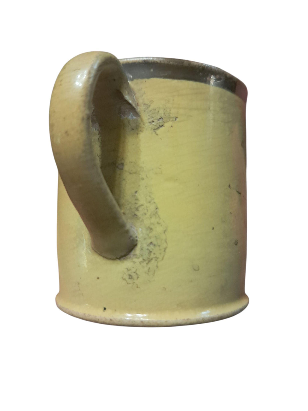 Early Staffordshire Teeny Childs Canary Mug 'For my Dear Girl'