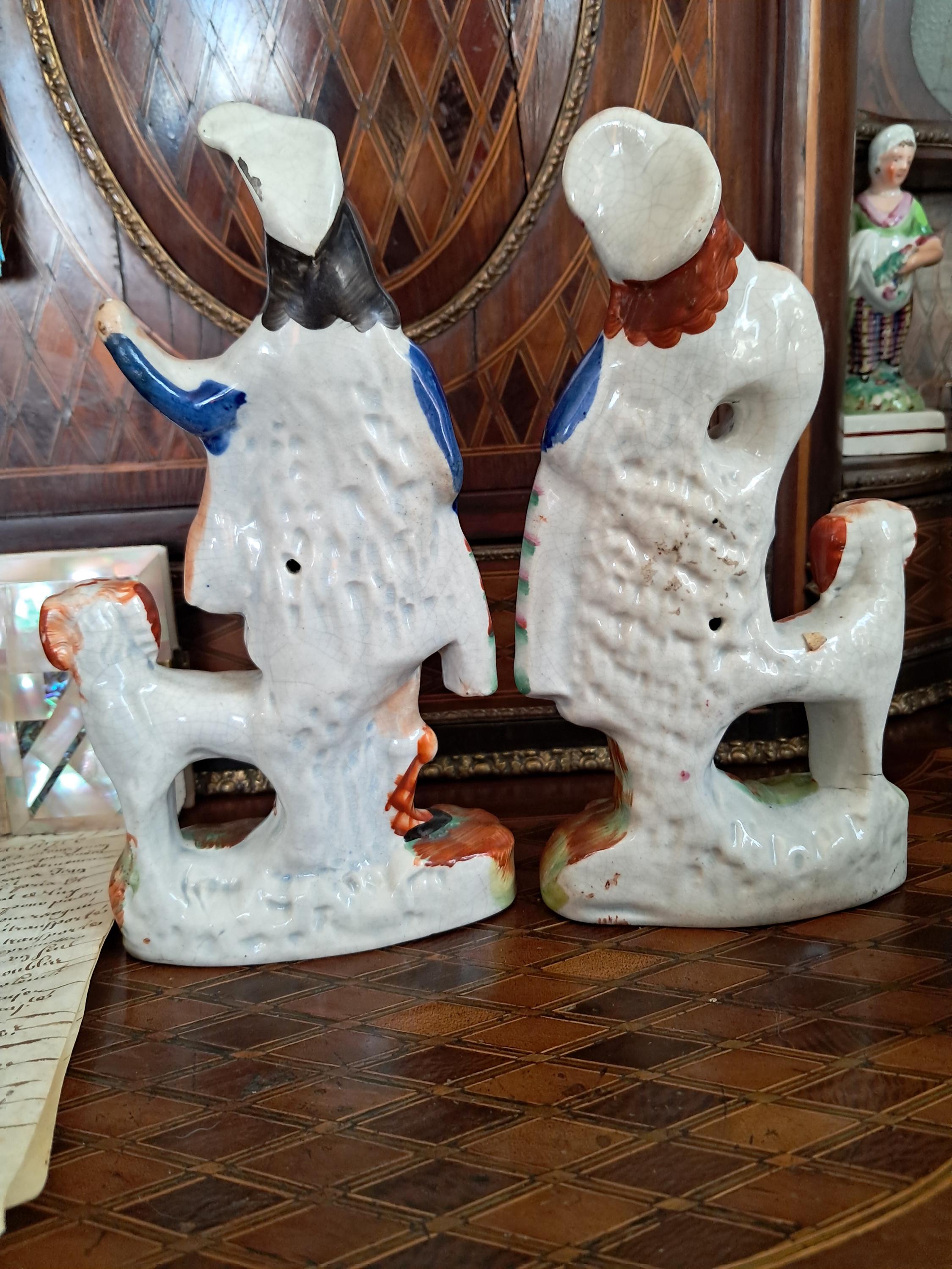 Beautiful Scottish Pair of Staffordshire Figures