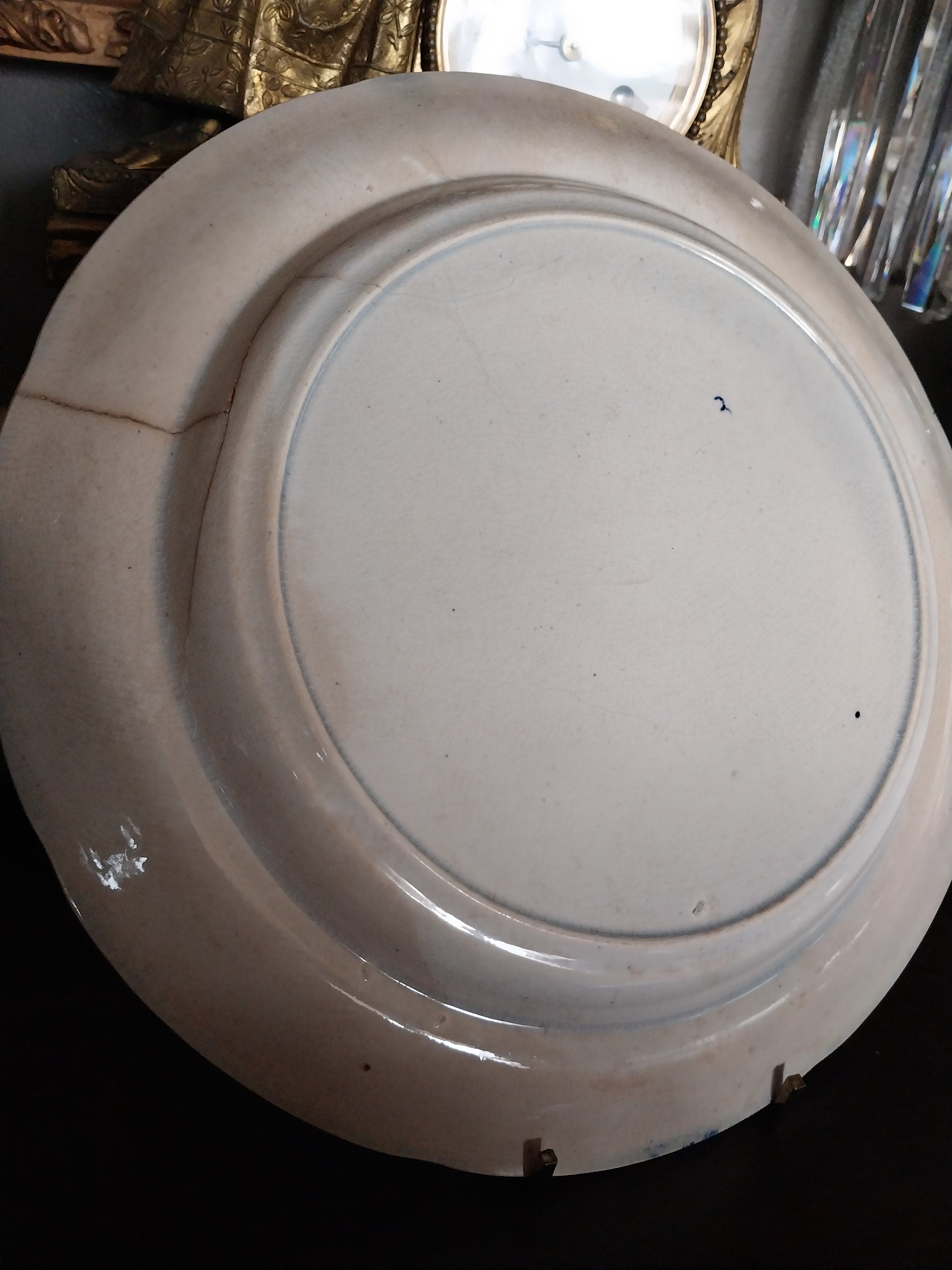Staffordshire Pearlware Chinisoiere Pattern Plate Early 1800