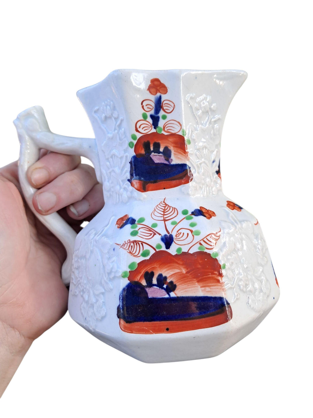 Early Gaudy Welsh Pearlware Pitcher