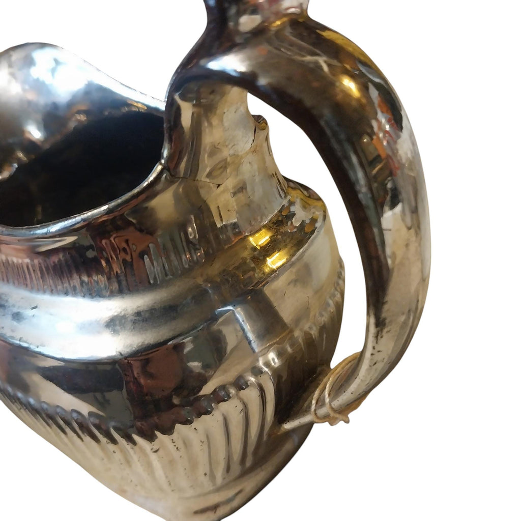 Staffordshire Pottery Silver Luster Teapot Set Circa 1825