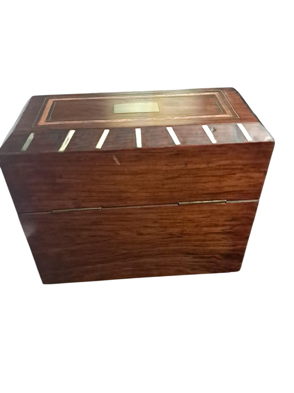 Inlaid English Scent Bottle Caddy