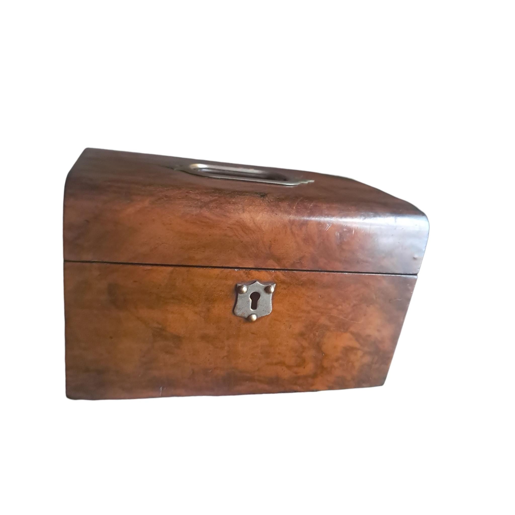 Antique Victorian Walnut Jewelry Box As Found