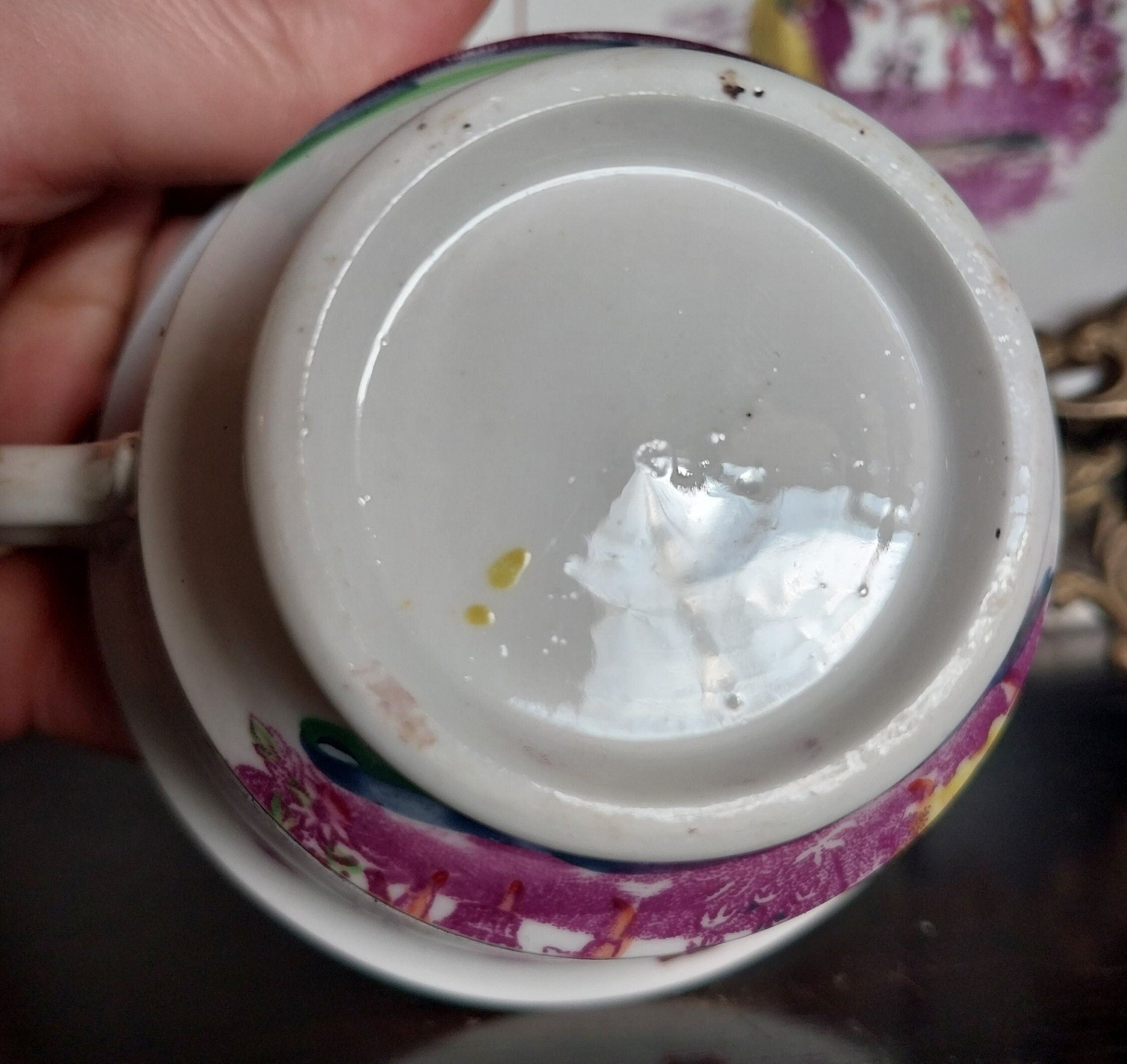 Early English Tea Cup and Saucer Hilditch Handle