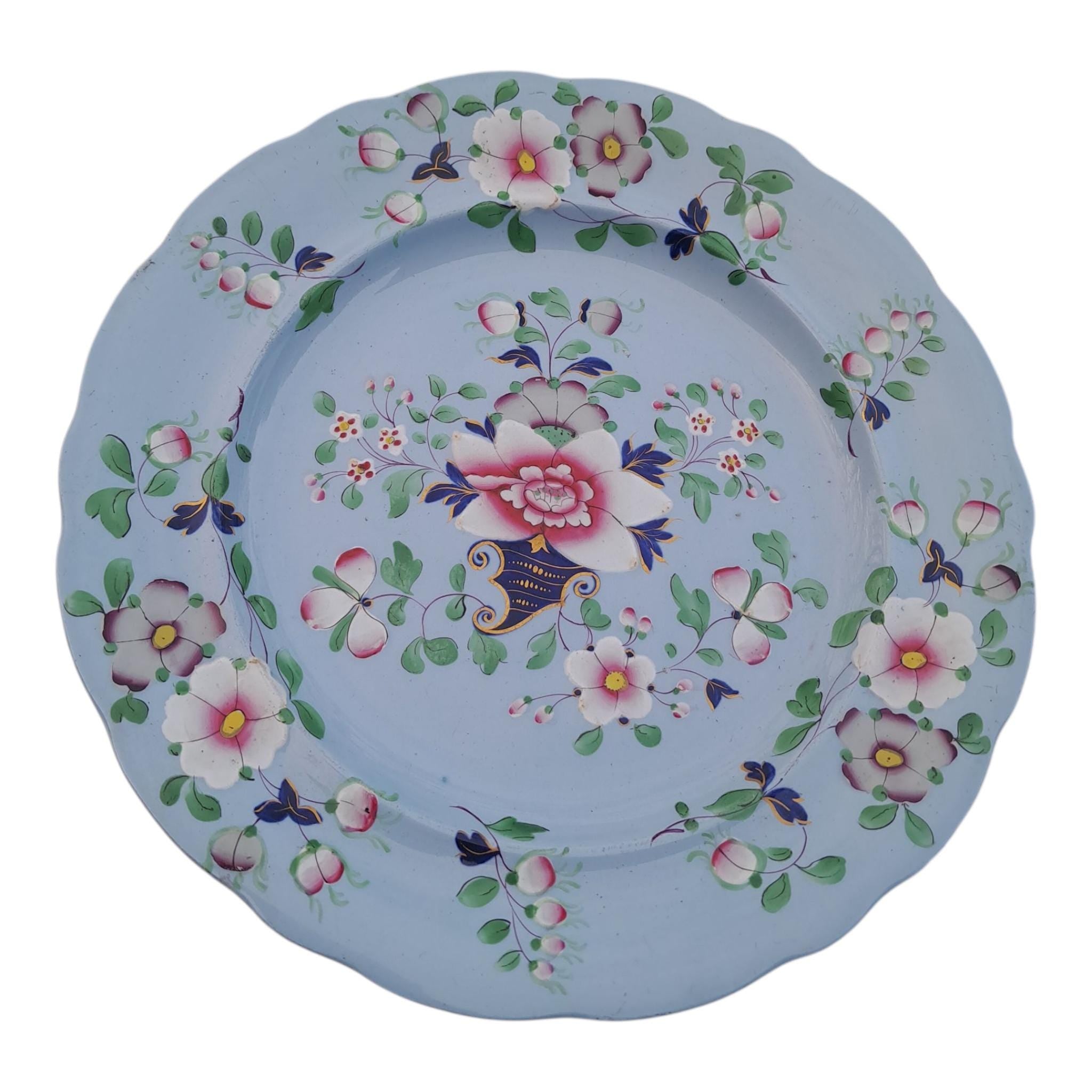 Rare 1830s Ridgway Plate- 10 Inch Floral Plate