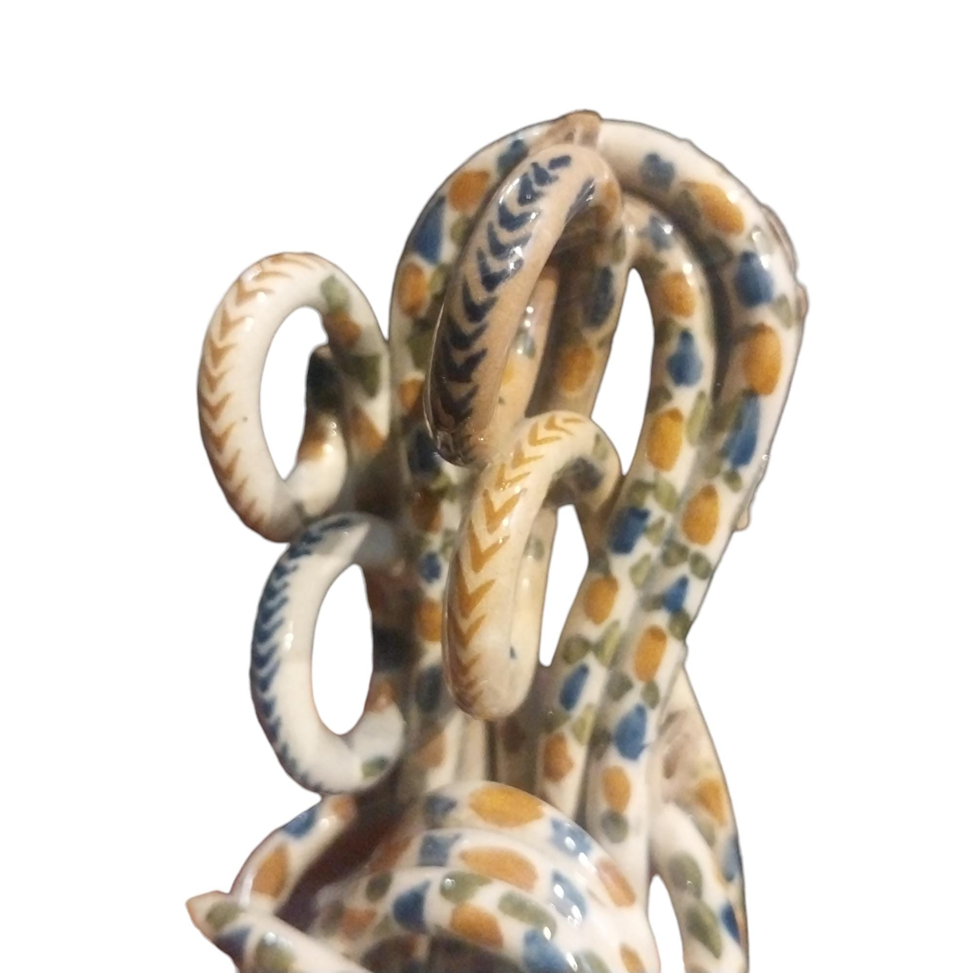 Extremely Rare Staffordshire Puzzle Pipe Pratt Colors
