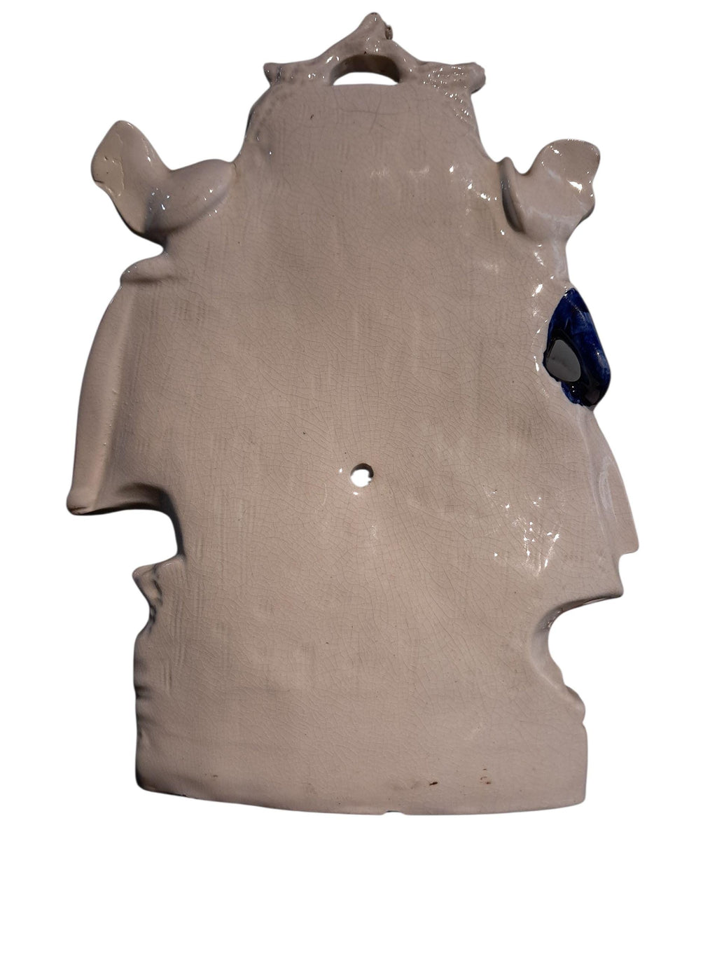 Antique Staffordshire Figure With Faux Clock