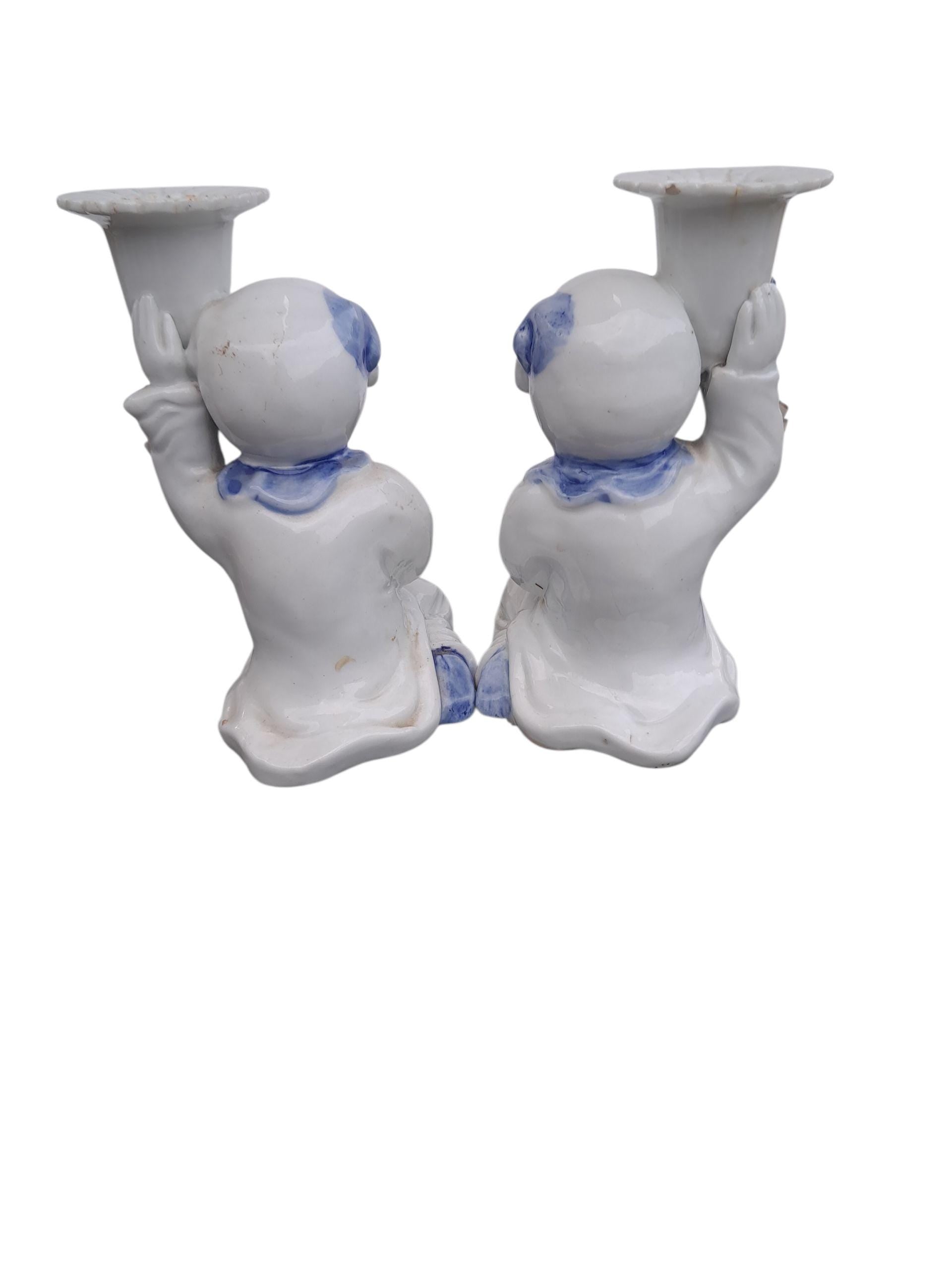 Pair of Japanese Candle Holders