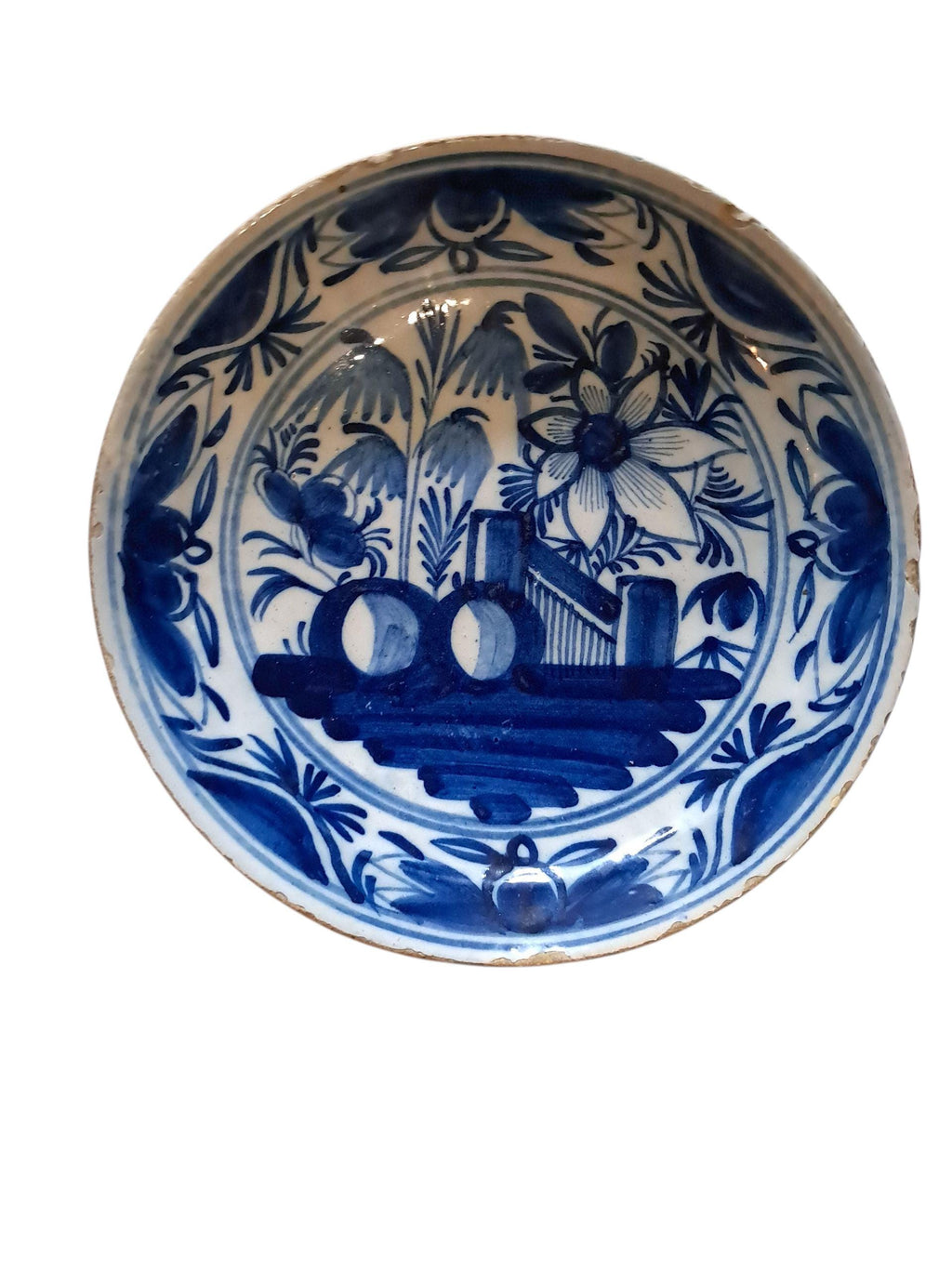 18th Century Delft Blue and White Plate
