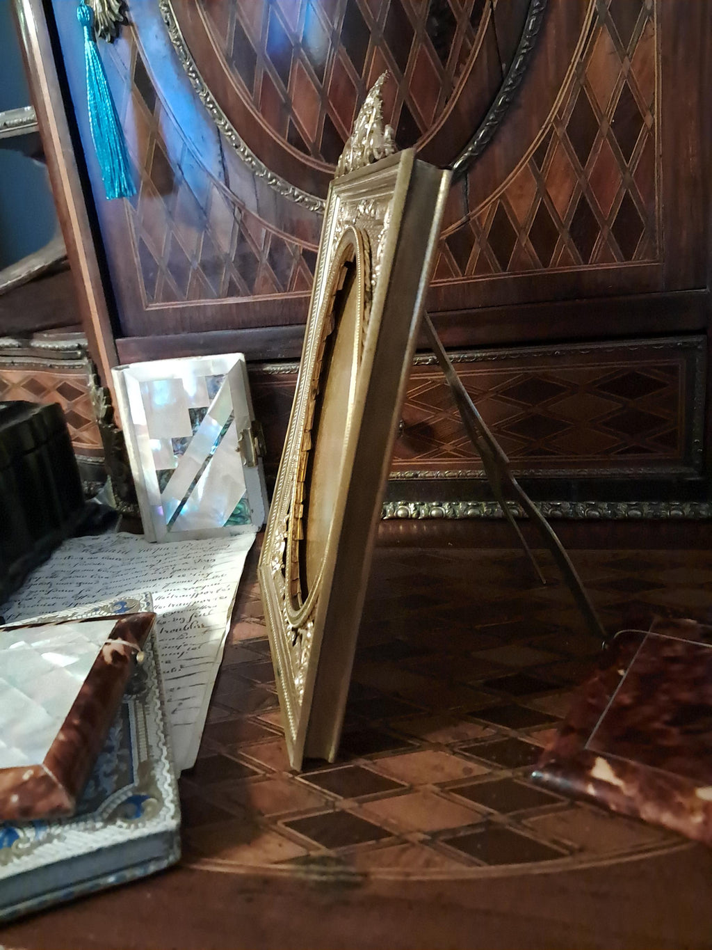 Antique Gilt Bronze French Frame