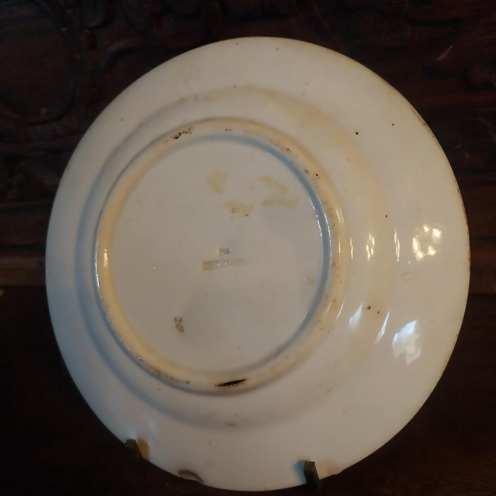 Early Staffordshire Childs ABC Plate Franklins Proverbs