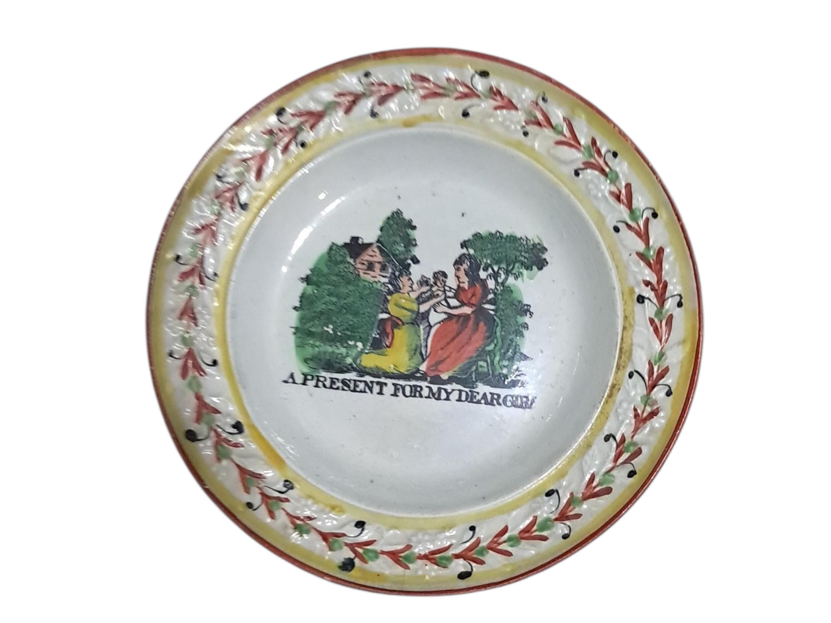 Antique Early 19th Century Childs Plate