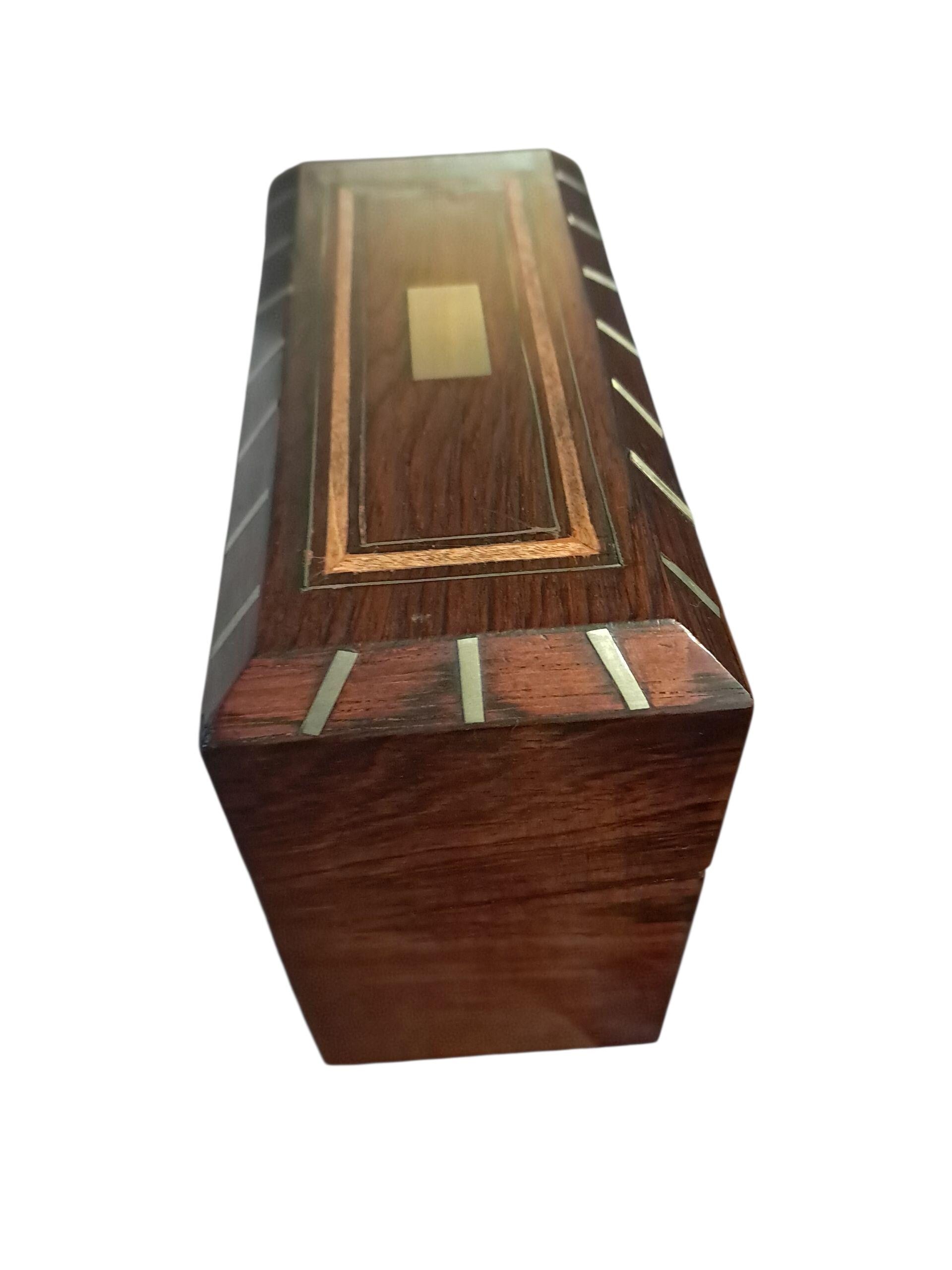 Inlaid English Scent Bottle Caddy