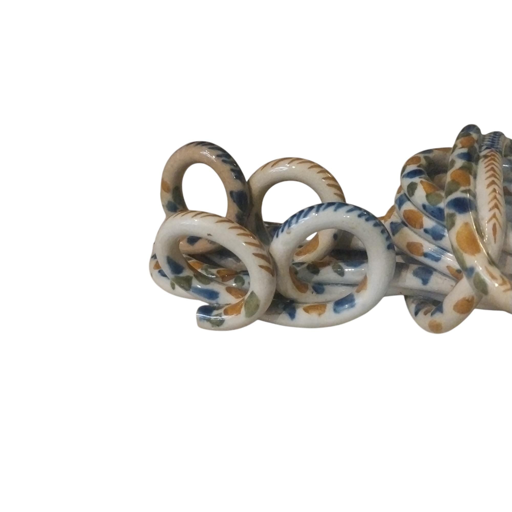 Extremely Rare Staffordshire Puzzle Pipe Pratt Colors