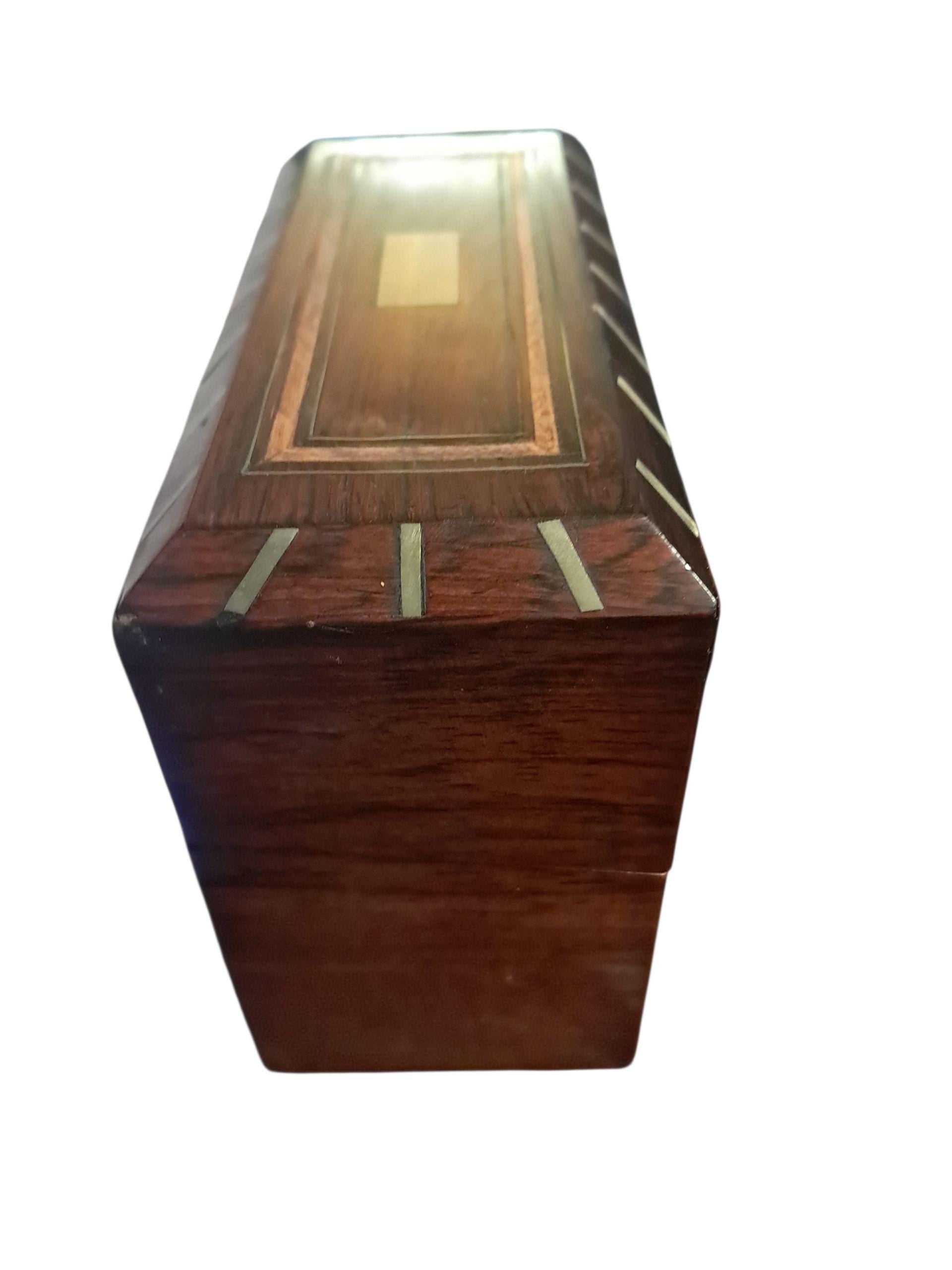 Inlaid English Scent Bottle Caddy