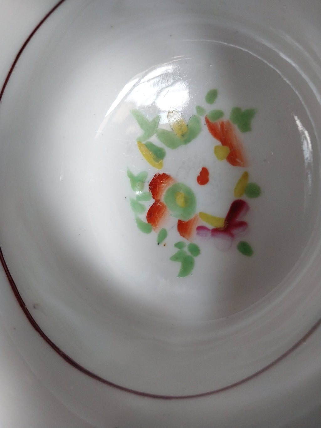 Early English Tea Cup and Saucer Unknown Maker Circa 1830