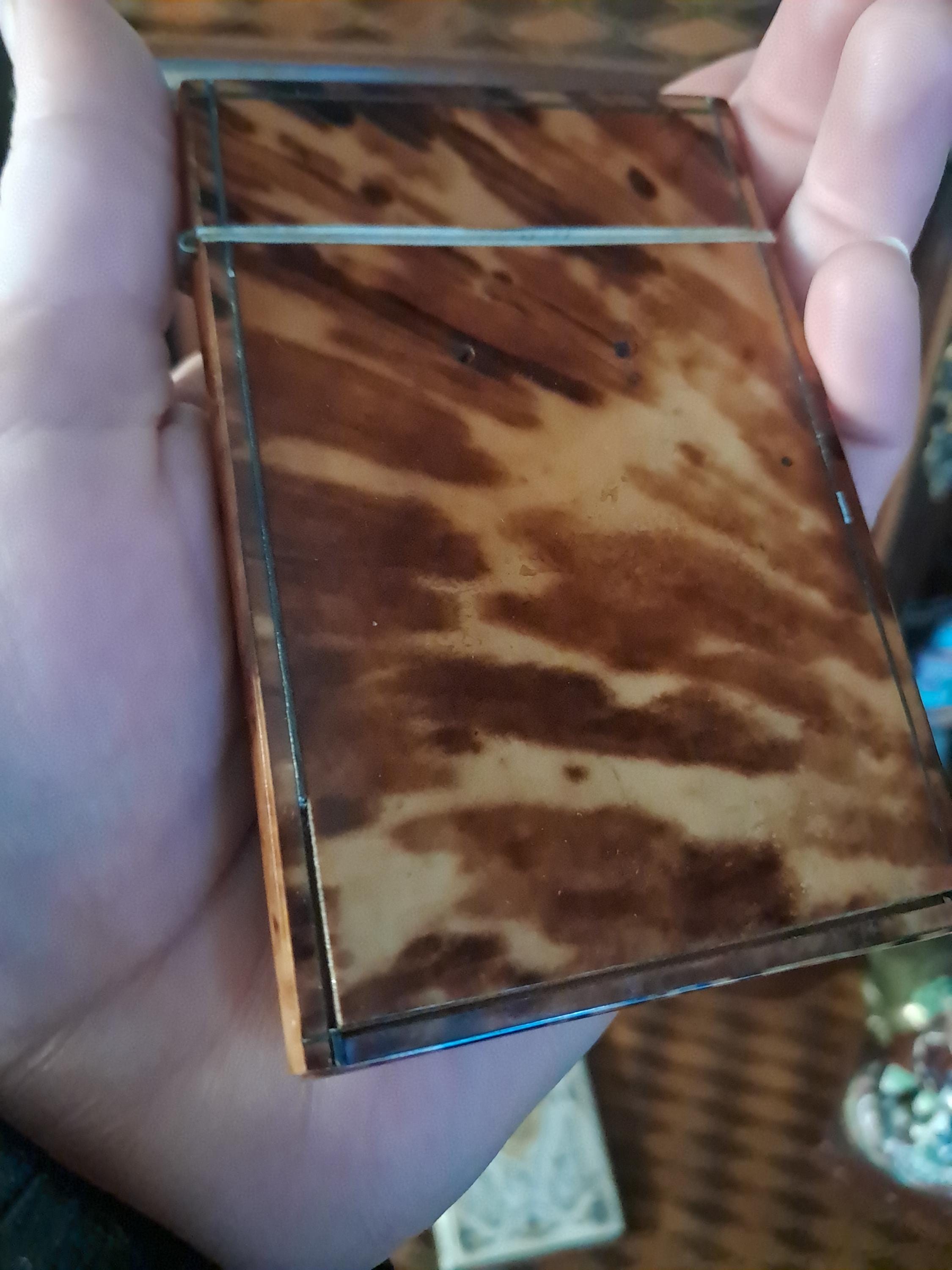 Antique Faux Tortoiseshell Calling Card Case