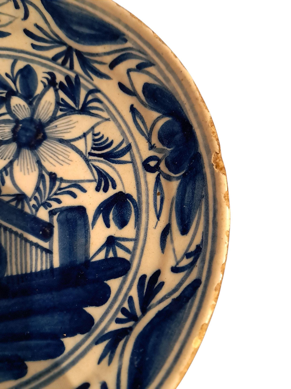18th Century Delft Blue and White Plate